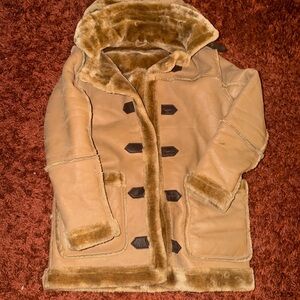 Jordan Craig Camel Faux Fur Coat